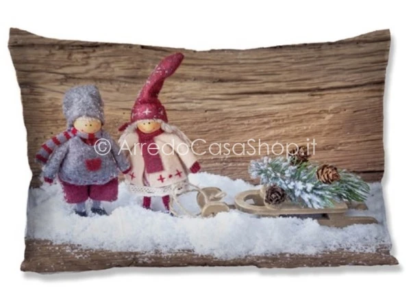Cuscino Noel bamboline