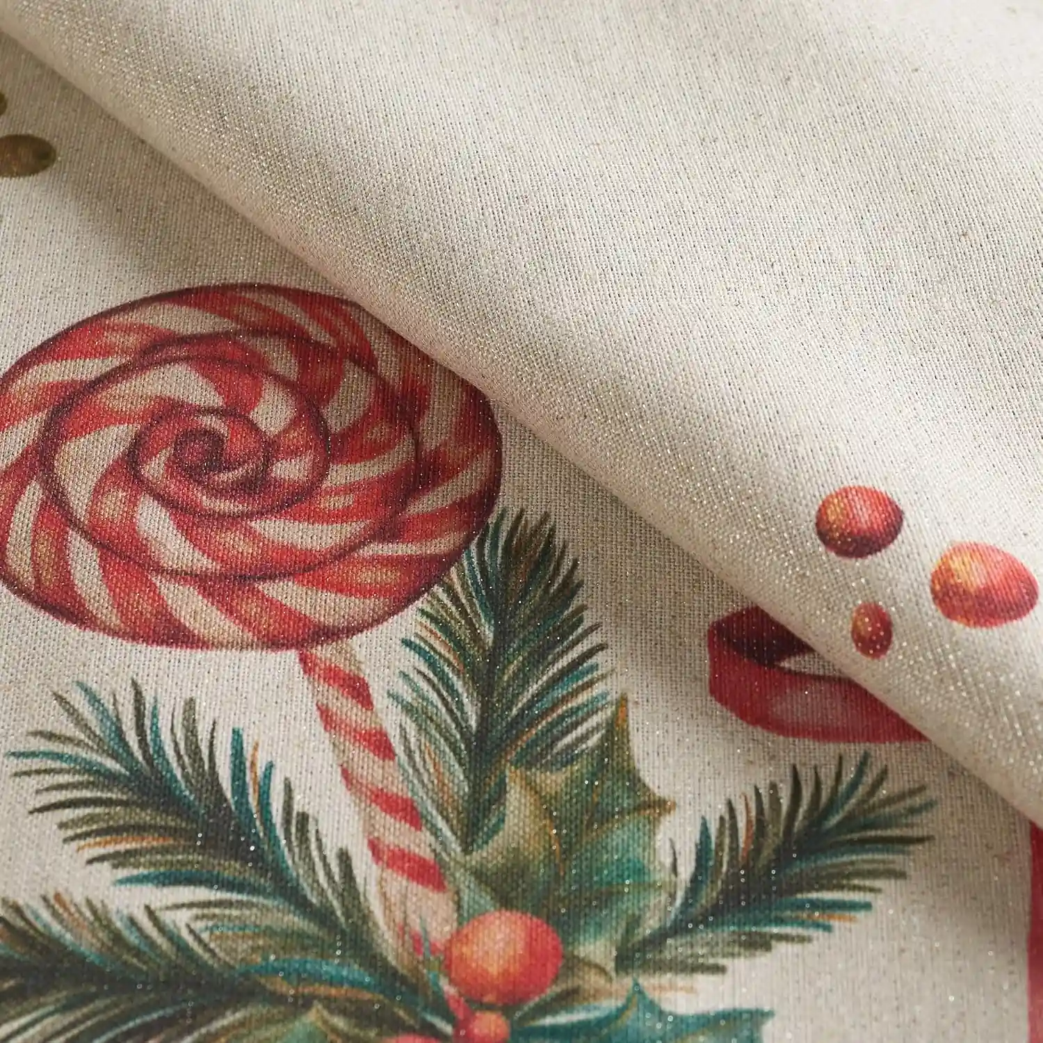 Tovaglia lurex 18 posti candy - immagine 2